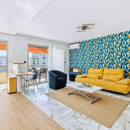 Lacour - 2 Bedroom - Large Terrace - 2 Min From The Croisette & Beaches
