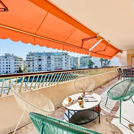 Lacour - 2 Bedroom - Large Terrace - 2 Min From The Croisette & Beaches