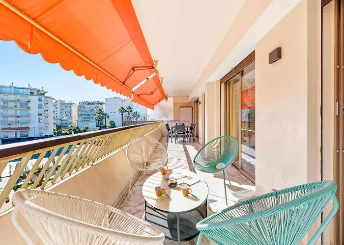 Apartament Lacour - 2 Bedroom - Large Terrace - 2 Min From The Croisette & Beaches